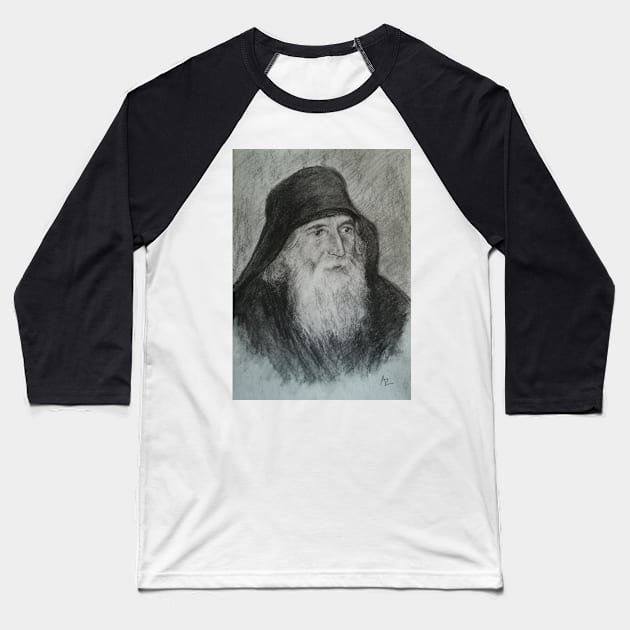 Agios Paisios Agioritis Baseball T-Shirt by Anthropolog